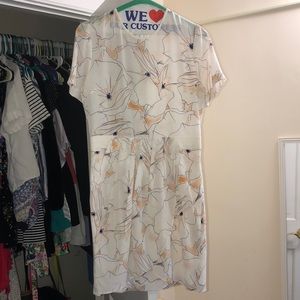 white with flowers club Monaco dress